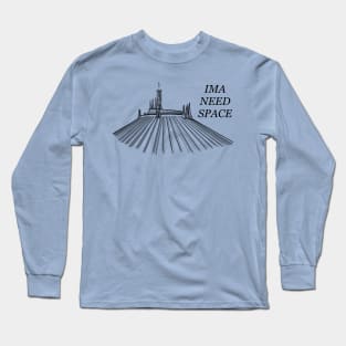Space Mountain black Long Sleeve T-Shirt